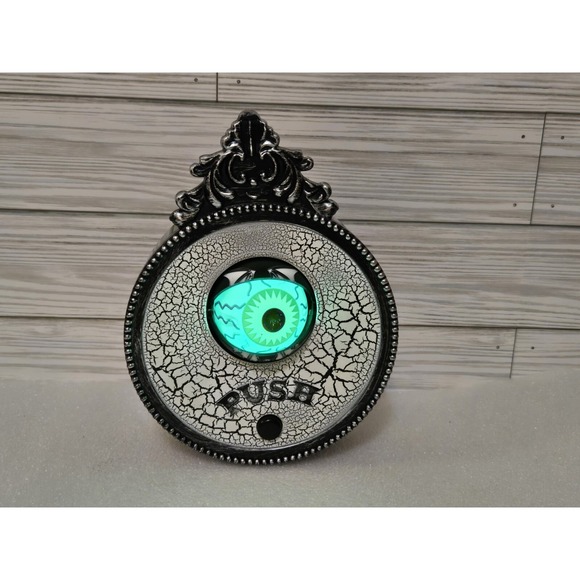 Gemmy Other - Halloween Doorbell Eyeball Gemmy Animated Prop Push To Light Up Decoration